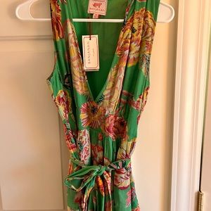 Never worn Banjanan Eiza dress.  Cotton. Green. Maxi